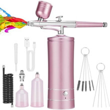 Airbrush-KIT Kabelloses Wiederaufladbares Kompressor-Airbrush-Set, Erledigt Automatisch Modellmalerei, NäGel, Make- A
