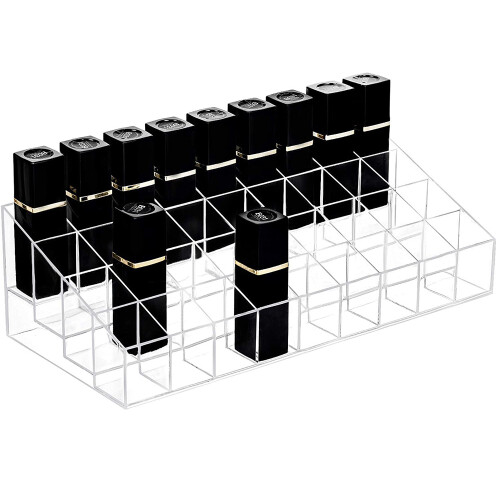 36 Grid Transparent Acrylic Lipstick Storage Rack Cosmetic Display Rack 1