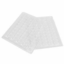 Durchsichtige, mit PET VerschließBare FranzöSische Macaron Aufbewahrungs Schalen - Fassungs VermöGen 50 Macarons Pro Set - Packung mit 4 Sets
