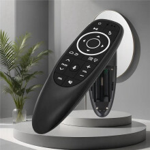 Lot de 2 Télécommandes Vocales G10S Pro Sans Fil 2,4 GHz avec Gyroscope et Apprentissage Infrarouge pour Boîtier TV pour Android