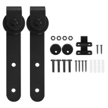 Cabinet Sliding Barn Door Hardware Kit Super  Sliding Door Hardware Hardware Kit Top Mount Hanger Track Closet