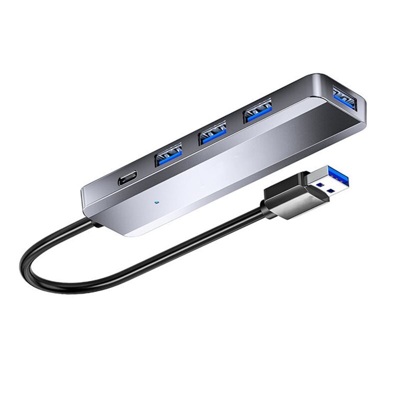 4 USB 3.0 HUB High Speed USB Hub Type-C Port Splitter Adapter for ...