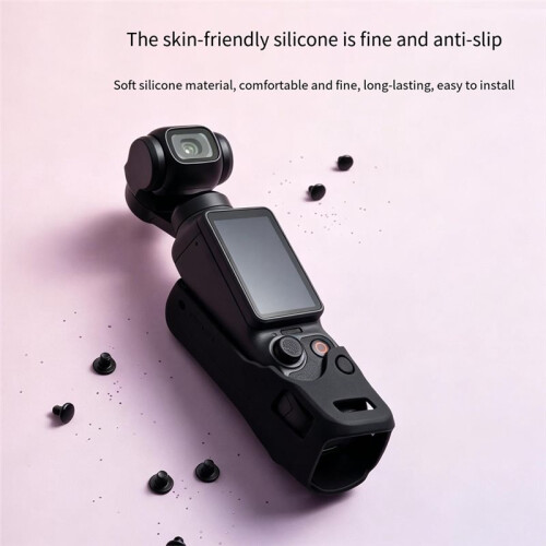 For  Osmo Pocket 4 Silicone Protective Case Camera Stabilizer Protective Cover Dustproof Accessories D 2