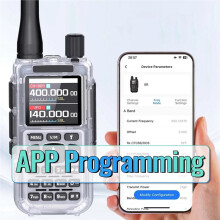 UV-5R -Amatörradio med Dubbel PTT, Walkie-Talkie, -App, AM/FM, NOAA, TYPE-C-Laddare