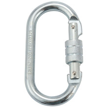Hebilla De Seguridad De Acero De Aleacion 25Kn De Forma O Mosqueton De Escalada en Roca Profesional Hebilla De Montanismo Cerradura Principal