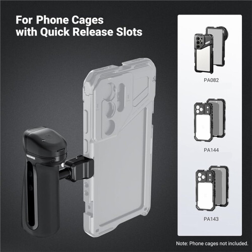 Quick Release Side Handle with  Shutter Cold Shoe 360 Rotation for  Android NEEWER Phone Cage 2