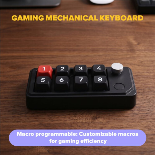 8 Key Wired Mechanical Keyboard Hot Swappable  Macro Programmable Gaming Keypad for PC Laptop 2