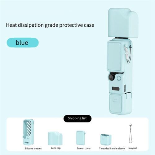 For  Osmo Pocket 4 Silicone Protective Case Camera Stabilizer Protective Cover Dustproof Accessories B 2