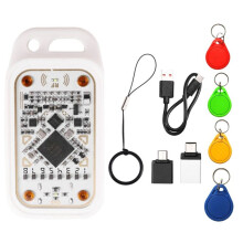 Chameleon V3.0 RFID Chip Emulator Läsare 125K 13.56Mhz ID IC Card Tagg Kopiator NFC Läsare Skrivare + 4XUID Nyckelring