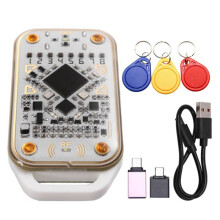Lecteur Émulateur de Puce RFID Chameleon V3.0 + Porte-Clés NFC 3XUID (Lecture/Écriture) 125K 13,56 MHz, Copieur D'Étiquettes de Cartes à Puce