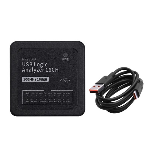 USB-Logikanalysator 16-Kanal USB-C-Logikanalysator RP2350A Mikrocontroller Digitale Signalsynchrone Datenerfassung
