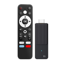 Dla Android TV Stick T1 TV Stick dla Android 14.0 RK3518 Wifi6 BT5.4 Odtwarzacz Multimedialny Domowy Asystent Głosowy 2+16 GB
