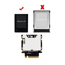 2 Adaptateurs de Carte D'Extension SSD Haute Vitesse NVMe M-Key M.2 PCIe 4.0/3.0 Vers CFExpress Type-A pour PC et Ultrabook