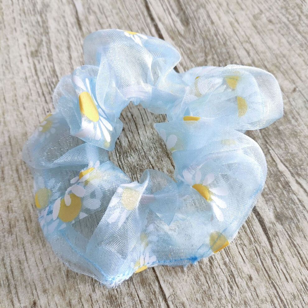 Elastic Gauze Hair Bands Daisy Print