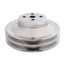 For 289 302 351W 5.0L Billet Aluminum Water Pump Pulley Dual V-Belt