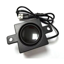 Haut-Parleur USB à Pavillon pour Ordinateur, Haut-Parleur Portable Stéréo avec Amplificateur de Puissance, Compatible avec pour Raspberry Pi