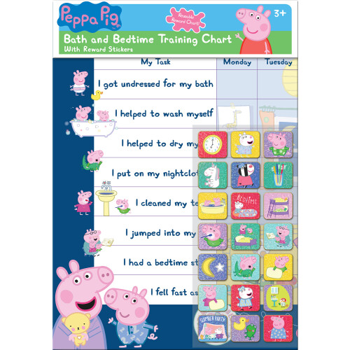 Peppa Pig Bath and Bedtime Training Reward Chart