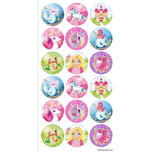 10 Large Fantasy Sticker Sheets