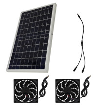 10-W-Solarventilator für Haustierzwinger, Automatischer Abluftventilator für Katzen- und Hundehütten, Hühnerställe und Geflügelställe