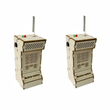 2PCS DIY Wireless Walkie Talkie Model Kit STEM Physics Science Experimental Tool Science Project Educational Toy