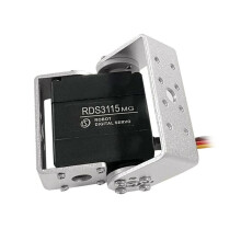 RDS3115 15 Kg Roboterservo, Zweiachs-Wellenservo, Metallgetriebe, Digitalservo für Roboterarme, DIY-Servo