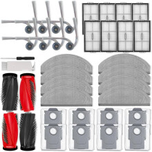 Kit de Acessórios de Reposição para o Aspirador Robô para Saros 20 Sonic, Incluindo Escova Lateral Principal, Filtro, Esfregão e Saco de Pó.