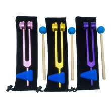 136.1 OM136.1 Aluminum Alloy Tuning Fork with Hammers for Healing Chakra, Sound Therapy, Reliever Stress,