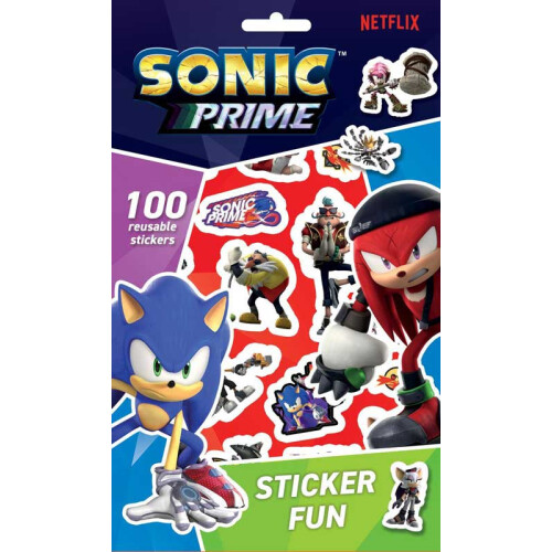 Sonic Prime Sticker Fun - Over 100 Reusable Stickers