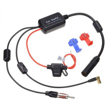 DAB+FM+Car Antenna Aerial Splitter Cable Adapter 12V Radio Signal Amplifier Antenna Signal Booster FM/AM Car Accessories