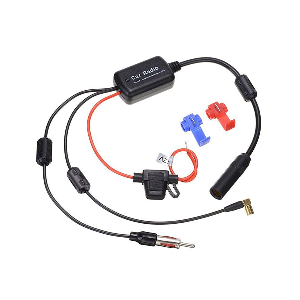 Dab+Fm+Car Antenna Aerial Splitter Cable Adapter 12V Radio Signal Amplifier Antenna Signal Booster Fm/Am Car Accessories 6031151127593