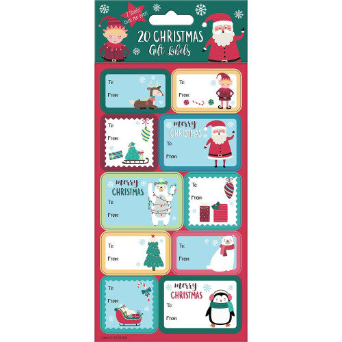 North Pole Christmas Gift Labels 1