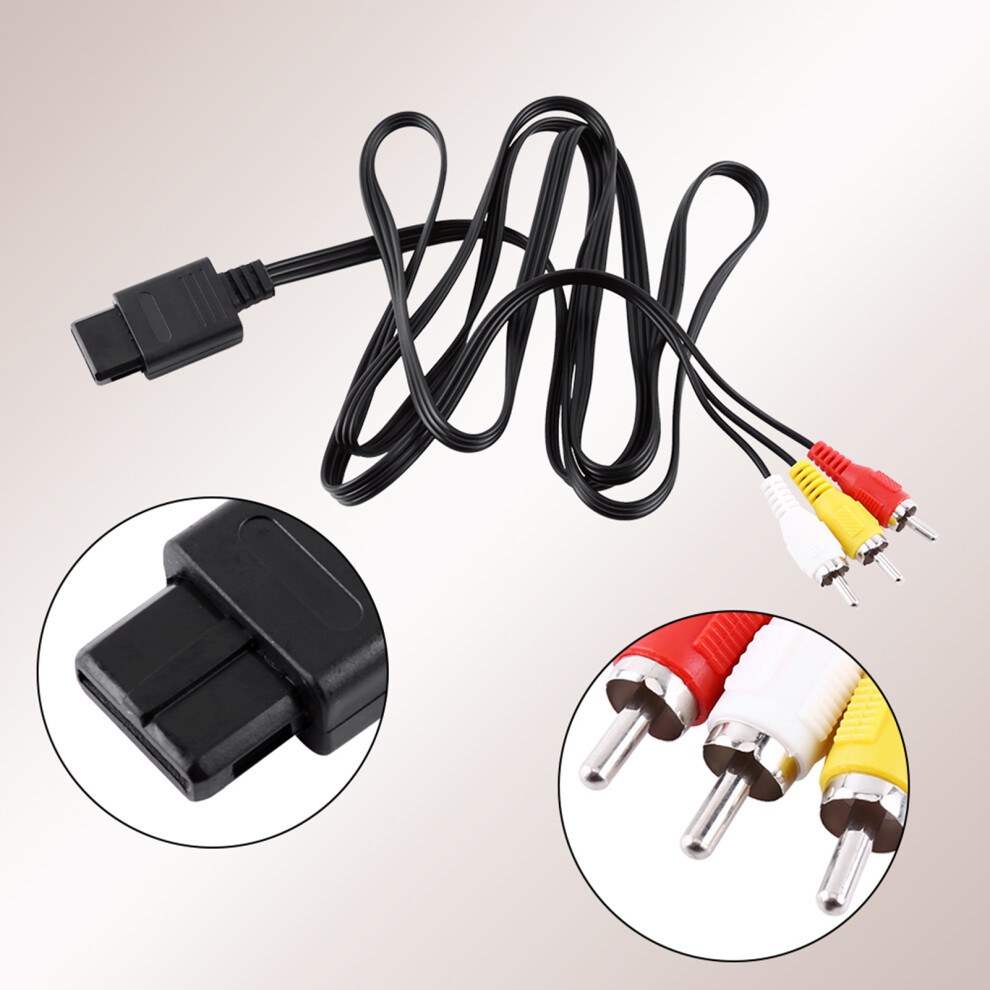 A/V Composite Rca Cable For N64 Gamecube 7055741868450