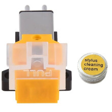 AT91 Magnetic Cartridge Stylus+Cleaning Glue Kit LP Vinyl Record Player Needle for Turntable Phonograph Platenspeler