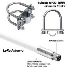 För Meshtastic 6DBi 915MHz N-Hane Glasfiberantenn Lång Räckvidd för Booster LoRaWan 915MHz Antenn LoRa-Modul