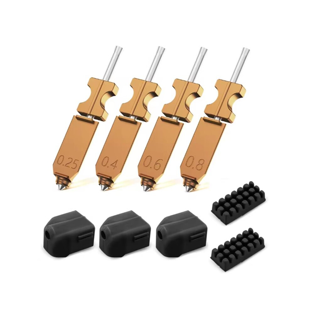 Hotend Nozzle Assembly For Flashforge Ad5x Upgraded Bimetallic Hardened Steel Nozzles 3D Printer Replacement Parts 6031363926311