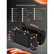 RG43H Pro Retro Handheld Game Console 4.3 Inch IPS Screen 1024x768 18000+ Games WiFi Online Game 64G A