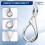 5PCS Fixed End Spring Snap Leash Hook 304 Stainless Steel 101mm Fixed Eye Spring Snap Hooks 4