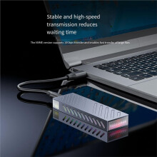 M2 SSD Case M.2 NVMe  SSD Enclosure 10Gbps USB 3.1 Type C External Box Dual Protocol Adapter Supports M BM Key