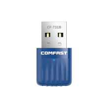 COMFAST Adaptador WIFI6 AX600 Tarjeta de Red USB WiFi Dongle Adaptador Wi-Fi de Doble Banda 2.4GHz/5.8GHz Sin Controladores 600M