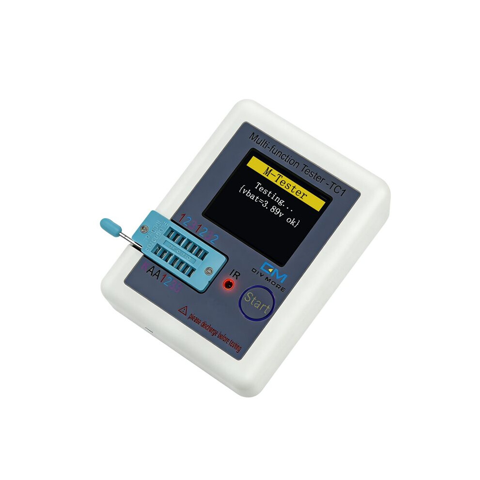 Tc1 Transistor Tester Multimeter Colorful Display Tft For Diode Triode Mos/Pnp/Npn Capacitors Resistor Transistor Green/White 6033381173517