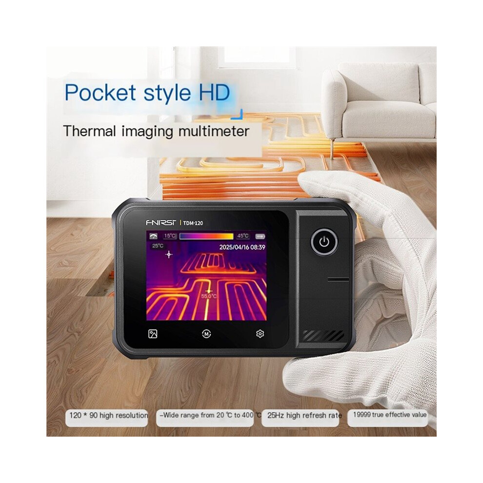 2-In-1 Thermal Imaging Multimeter Temperature Tester 2.8" Touchscreen Display 120X90 Resolution -20C To 400C 4711579465850