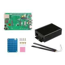 CM4 WiFi7 Expansion Board for Raspberry Pi Computers Module Support WiFi 6/WiFi 5 with Aluminum Alloy Casing +Antenna