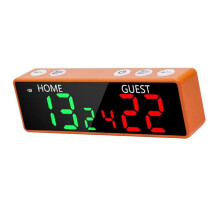Digital Scoreboard Portable Wireless Electronic Scoreboard with Buzzer 6-Digit Display for Cornhole Basketball