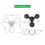 1.5 Inch   Triple Metal  Mounting Arm Joint Extension Adapter, Multi Directional Adapter 6