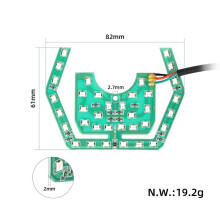 Faro Anteriore Ambientale di Ricambio per Telaio del Veicolo per Monopattino Elettrico per A1 - Accessorio per Cinghia del Faro