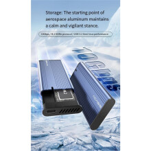ACASIS 10 Gbps M.2 NVMe SSD-Hölje M.2 Till USB Typ C 3.2 SSD-Adapter M2 PCIE NVME SSD-Låda Lämplig för 2230 2242 2260 2280 mm