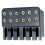 6 String Locking Nut Guitar Bridge String Locks for Headless Electric Guitar Replacement Parts Black 5