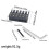 6 String Locking Nut Guitar Bridge String Locks for Headless Electric Guitar Replacement Parts Black 7