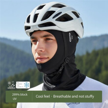 Masque Intégral de Cyclisme Respirant en Soie Glacée, Protection UV, Coupe-Vent, Doublure de Chapeau/Écharpe/Chapeau Anti-Rayures