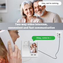 Babyphone Sans Fil IPS 3,5 Pouces avec Caméra, Vision Nocturne, Audio Bidirectionnel, Étanche IP44 pour la Maison